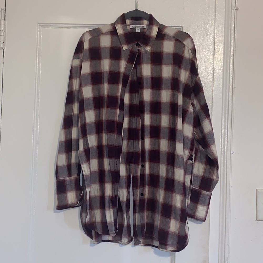 Elizabeth & James Plaid top - Picture 4 of 4